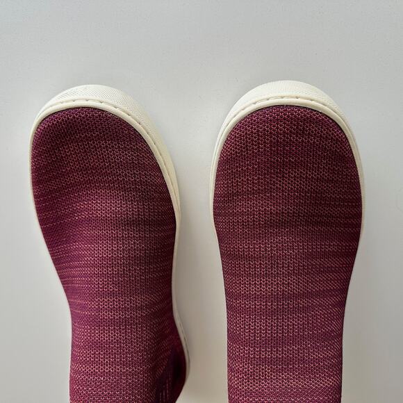 Rothy's Chelsea Recycled Washable Slip On Comfort Ankle Boot Plum Melange wmn 9 - Picture 4 of 9